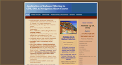 Desktop Screenshot of kalmanfilteringgpsins.com